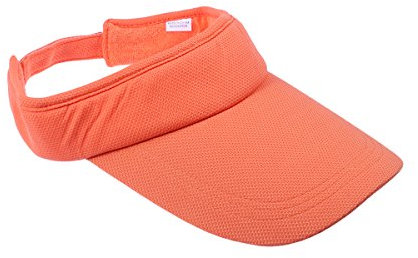 VORCOOL Sport Visor Cap Unisex Kappe UV Schutz Einstellbar für Sommer Tennis Golf Radfahren Angeln Laufen Jogging (Orange)