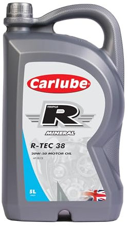 CarLube Triple R 20W-50 SB/CB huile minérale R-TEC 38, 5 L