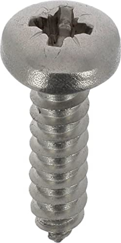 Restagraf - Vis à Tôle - Tête Cylindrique Bombée Pozidrive - Inox - Standard DIN 7981 - Fixation Carrosserie - Réf. 7105 - Sachet de 15