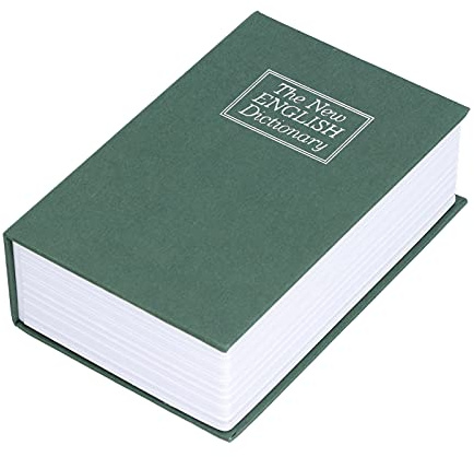 Garosa Libro de desvío Simulación Segura Diccionario Libro en Forma de Caja de Seguridad Caja de Seguridad innovadora Libro Hucha para Oficina en casa Joyas de Viaje Pasaporte de Dinero