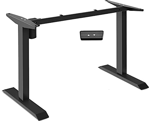 COSTWAY Elektrisches Stehpultgestell, Pultgestell höhenverstellbar, ergonomisches Schreibtisch Rahmen mit rutschfesten Untersetzern, Tischgestell für Zuhause & Büro, 70 KG Belastbar