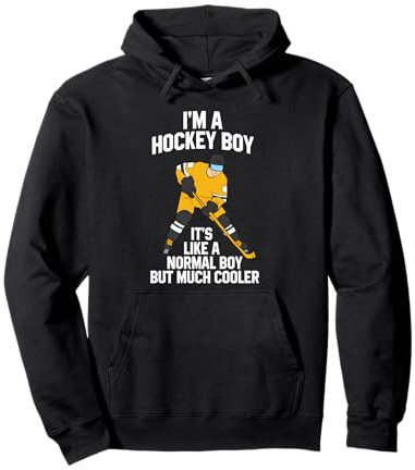 Divertido Hockey Hielo Niño Hockey Hijo Hockey Hielo Sudadera con Capucha