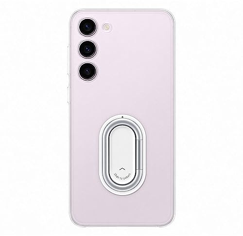 Samsung Clear Gadget Smartphone Case EF-XS916 för Galaxy S23+, mobiltelefonskal, stativ, transparent, reptålig, fingerhållare, ringhållare, transparent