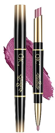 2 In 1 Matte Matte Impermeabile Di Superficie, Non Decolorare, Non Infilare Rossetto A Doppia Testa