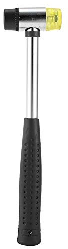 Rubber Hammer Double Face Small Hammers for Crafts Detachable Small Rubber Mallet Rubber Head Hammer DIY Leather Craft Mallet with Steel Handle for Leather Carving Crafting