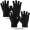 2 Paia di Guanti per Manicure UV, Protezione Solare Professionale, Guanti per Manicure Neri Senza Dita, Adatti per Asciugatore per Unghie, Lampada per Smalto, Nero