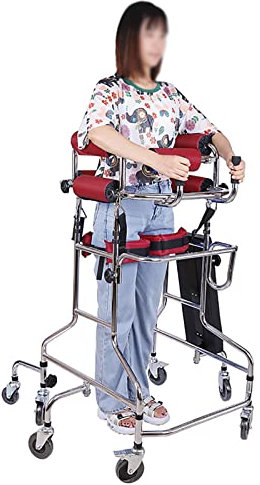 Deambulatori Carrello Per Deambulazione Rollator Da Interno, Ausilio Per La Deambulazione, Sei/Otto Giri, Anti-Reclinazione, Anti-Ribaltamento, Struttura Per Stare In Piedi Per Adulti E Anzi