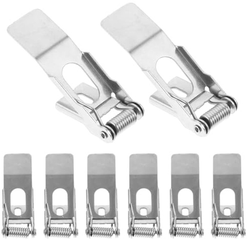 SEWACC 8 pcs Recessed Light Clips Spring Clip Metal Replacement | Metal Build, Simple Installation, Recessed Light Clips, Spring Clip Replacement