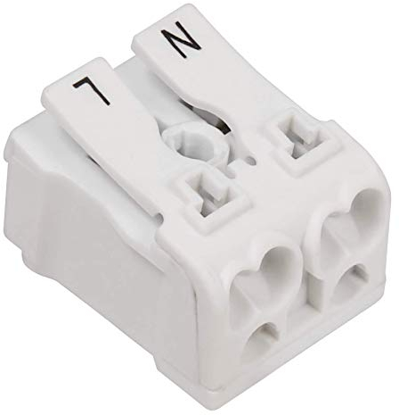 MC Power Borne de raccordement avec levier - 16 A / 0,75-2,5 mm² - Technologie de raccordement rapide et sûre - Pour installation électrique - Montage