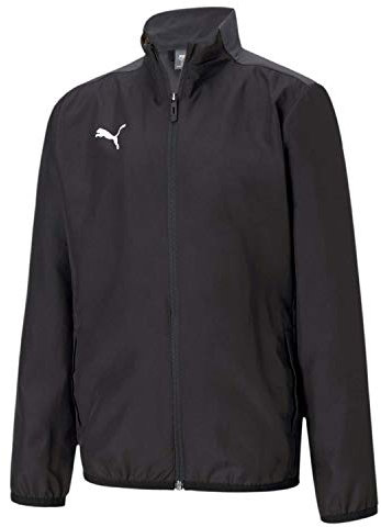 PUMA Unisex Kinder, teamGOAL 23 Sideline Jacket Jr Trainingsjacke, Black-Asphalt, 152