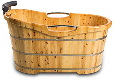 Trade-Line-Partner Holzbadewanne Luzern (Whirlpool, Dusche, Badezimmer,Holzzuber,Badezuber) 150 x 67cm- SONDERAKTION !