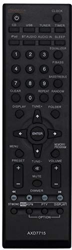 VINABTY Télécommande AXD7715 pour Pioneer récepteur AV X-SMC11-S X-SMC12-S X-HM50-S X-HM51-S