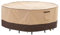 F&J Outdoors Garden Table Covers Waterproof Eco-Friendly Fabric UV Protection Anti-Fading Cover for Outdoor Small Circle Dining Set,128cm(50 inch) Diameter,Beige