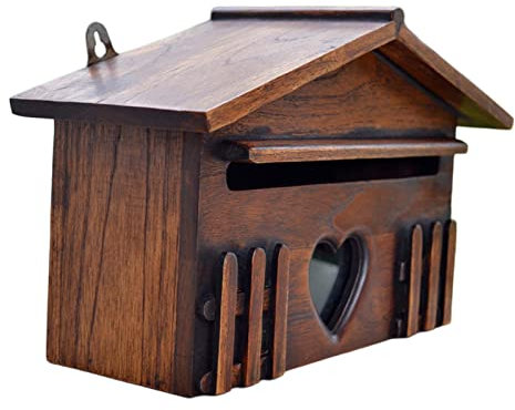 Cassetta Delle Decorativa in Legno Rustico in Stile Europeo con Chiusura a