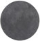 vidaXL Round Soft Short Pile Rug - 100% Polyester, Non-Slip Backing, Anthracite, Machine Washable - Versatile for Living Room, Bedroom, Office - Ø 80 cm
