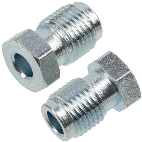 AERZETIX - C74375 - Juego de 2 Tuercas-racores macho M10x1 para manguera de freno - diámetro interior 5mm