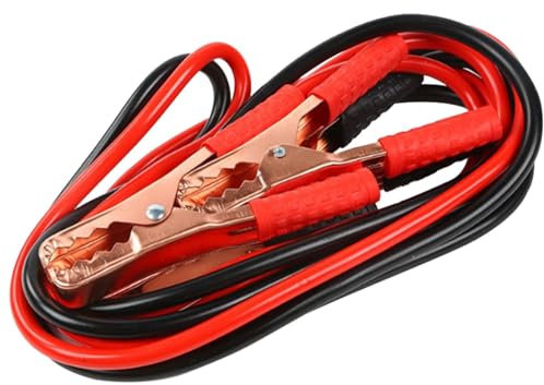 Cavi di avviamento per auto, 500 A, cavi di avviamento per batteria auto, cavi di avviamento per batteria auto, cavi per batteria auto, cavo per batteria auto resistente, per avviamento di batterie
