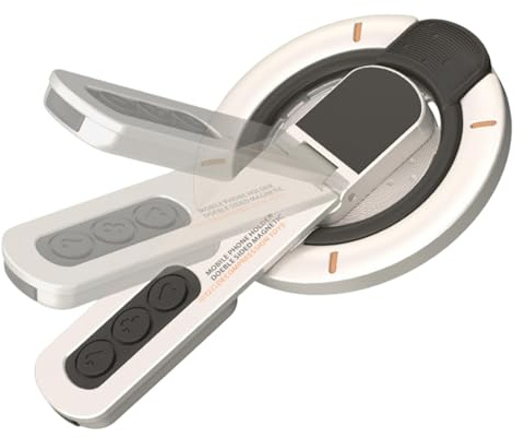 Generico Magnetic Phone Ring - Universal Rotation Flexible Angle Grip Multi-directional Rotating Plate for Smartphone, Pocket Compact