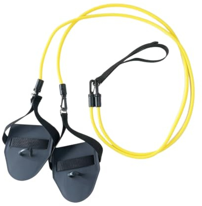 MERIGLARE Aide d'Entraînement à la Natation Palmes de Main Équipement de Résistance Accessoire de Traction Outil d'Exercices Surface Large et Sangle Sécurisée, 20 Lb Détachable