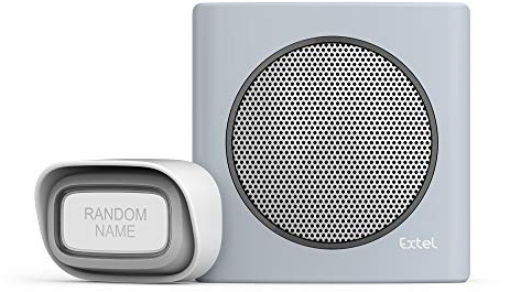 Extel 081740 Carillon Sonnette sans fil, Gris/Bleu, 200 m