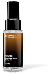 Sebastian Professional Dark Oil Smooth and Shine Styling Oil | Infused with Sandalwood, Cedarwood, & Argan Oils | Travel Size, 1 fl oz | Packaging May Vary