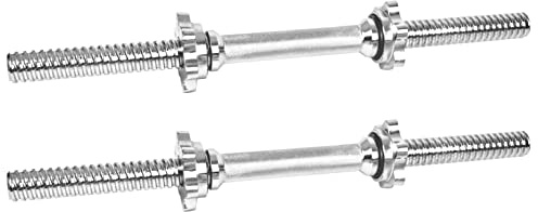 Komodo Spinlock Dumbbell Bars - 1 Inch Standard 2 Bar Set (18 Inch)