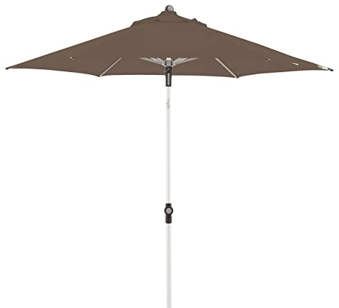 Doppler Sonnenschirm für den Garten SL-AZ Push Up 220 cm Greige-Taupe I Gartenschirm knickbar I Sonnenschirm mit UV-Schutz 80+ I Sonnenschirm aus Aluminium I regenabweisendes Polyester-Schirmdach