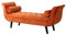 LYRZJJ Sitzbank Polsterbank Betthocker Beistellbank Flurbank Betthocker Truhenbank Stoffschuhbank aus Samt Ottoman mit Kissen, Rosenrot, 120 * 50 * 65cm (Color : Orange, Size : 120 * 50 * 65cm)