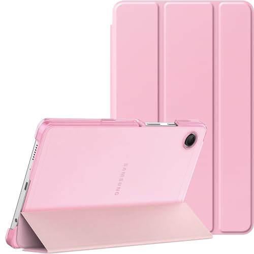 MoKo Custodia per Samsung Galaxy Tab A9 8,7 2023 (SM-X110/X115/X117), Custodia Rigida con Supporto Leggero per Tablet Galaxy Tab A9 8,7 2023, Due Angoli di Visualizzazione, Fiore Rosa