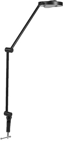 LEDVANCE SUN@HOME Panan Desk DISC CLIP skrivbord, 15 W, 1 200 lm, justerbart vitt ljus (2 200 K till 5 000 K), dimbar, automatiskt anpassa biorytmljus, IP20, svart
