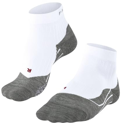 FALKE Femme Pl4 Short W Sso Coton Fil Fonctionnel Anti-ampoule Chaussettes De Padel, Blanc White-Mix 2020, 39-40 EU