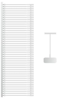 Häfttrådar fint för etiketteringspistol, plasttrådar, skjutpistol, tagg stift av transparent plast (10 000 stycken fint transparent, 25 mm)