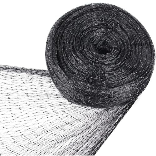 Filet Anti Oiseaux, 10 x 4 m, Potager Filet Oiseaux Noir, pour Protéger Fruits et Légumes, Contre I'invasion Oiseaux