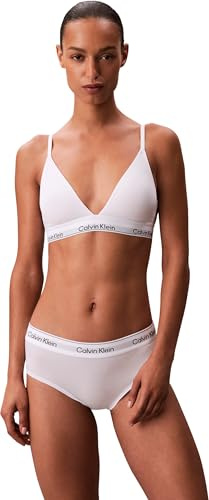Calvin Klein Women’s Lightly Lined Triangle Bra with Logo Band