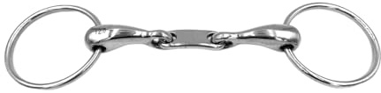 Equine Smile ES0096 Gebiss ErgoBit Dr. Bristol Wassertrense Doppelt Gebrochen anatomisch geformtes maulfreundliches aus Edelstahl Ringdurchmesser 65 mm Gebissstärke 16 mm (13.5 cm)