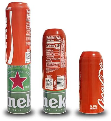 2er-Set Bier zu Decken Cola Bierflasche Cup-Abdeckung Hülle Can Flaschenhalter Thermal-Beutel Compatible with Camping-Reisen Wandern Hide a Bierdose (red)
