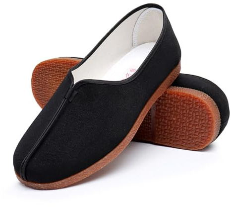 Generico Scarpe Tradizionali Cinesi per Arti Marziali Kung Fu, Scarpe Leggere per Allenamento di Arti Marziali Kung Fu, Scarpe Tradizionali Cinesi in Stoffa Tai Chi della Vecchia Pechino
