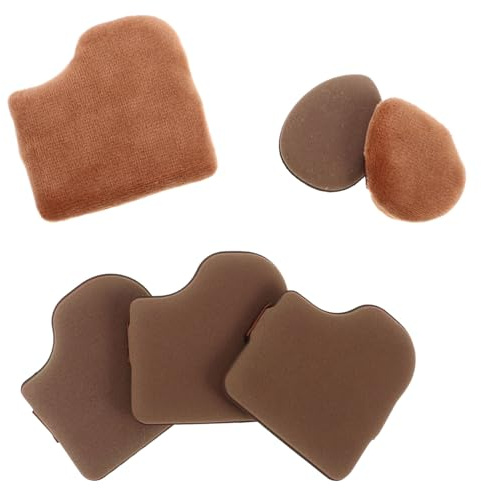 Ipetboom Houppette de Maquillage pour Poudre Fond de Teint et Blush Mini Coussin à Poudre pour Application Uniforme Corps