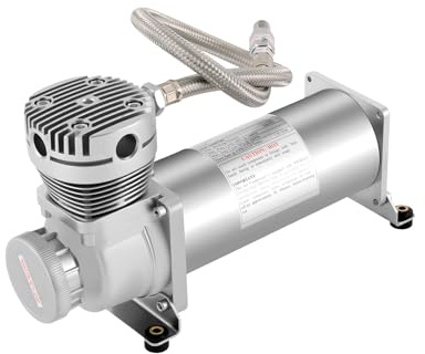 Luftkompressor kompressor, 300 W 200 PSI luftfjäderkompressor, högpresterande kompressor, bilsignaler, pneumatiska fjädersystem, bilddäck, universal