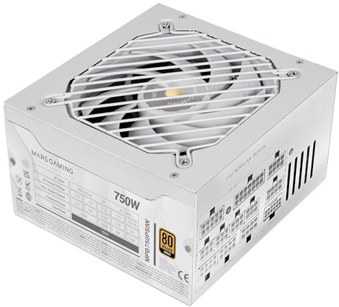 Fuente de alimentación mars gaming mpb750psi/ 750w/ Ventilador 14cm/ 80 Plus Gold