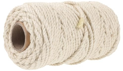 HOMSFOU Corda in Sisal per Tiragraffi Gatto Bianco Decorativa per Riparazione Accessori Gatti Fai da Te Casa