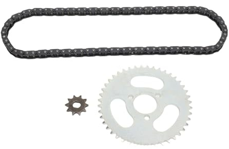Juego de cadena y piñones T8F, con piñón trasero de 44 dientes y 3 orificios y rueda dentada delantera de 10 dientes y 10 agujeros, junto con una cadena de transmisión de 88