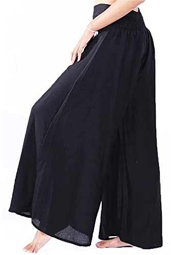 Lofbaz Women's Wide Leg Palazzo Pants Yoga Lounge Hippie Harem Flowy Trousers