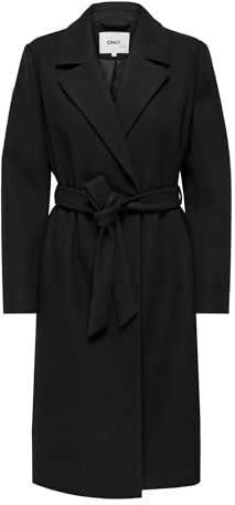 ONLY Cappotto femminile ONLALVILDA Cappotto, Nero, XL