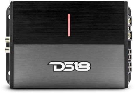 DS18 ION1600.4D 4-Channel Amplifier Full Range 4 x 240W Rms @ 4-ohm Class D, Compact Design, Digital 4 Channel Car Audio Miniature Size Multichannel Amplifier, Small Design