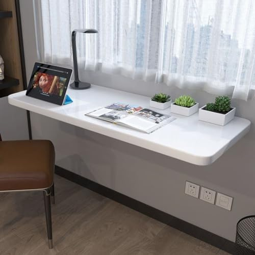 Scrivania a Muro Pieghevole, Tavolo Multifunzionale con Ribalta a Parete for Laptop, Ufficio Domestico e Lavand