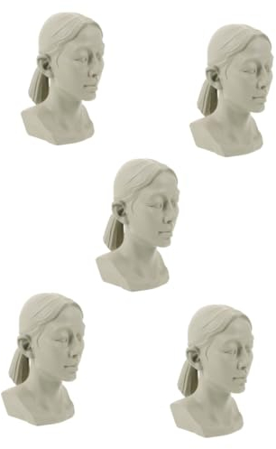 NUOBESTY 5stücke Klassische -büste Dekoration Kleine Figur Für Desktop Für Kunststudien Stilvolles Wohnaccessoire Für Künstler Und Kunstliebhaber