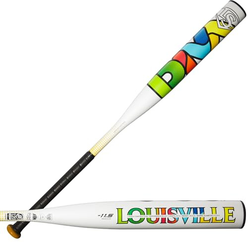 Louisville Slugger 2029 Diva (-11.5) Fastpitch Softball Bats, Pipistrello Unisex-Adolescente, Bianco/Multicolore, 31/19.5 oz
