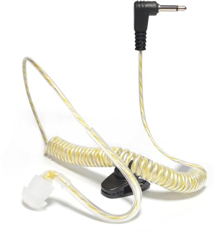 UAYESOK 3,5 mm dold säkerhetsradio öronsnäcka, 1 stift lyssna endast balanserade armaturer hörlurar Walkie Talkie headset för fjärrhögtalare mikrofon Motorola Kenwood Icom tvåvägs radiosändtagare