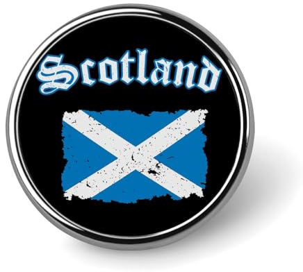 Pin de solapa con diseño de bandera de Escocia vintage, broche, insignia, corbata, joyería, decoración para sombreros, chaquetas, camisas